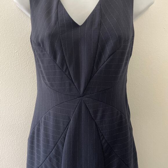 Moschino Cheap and Chic Dress Women XS Small Dark Blue Wool Blend Career Classic - Picture 5 of 15